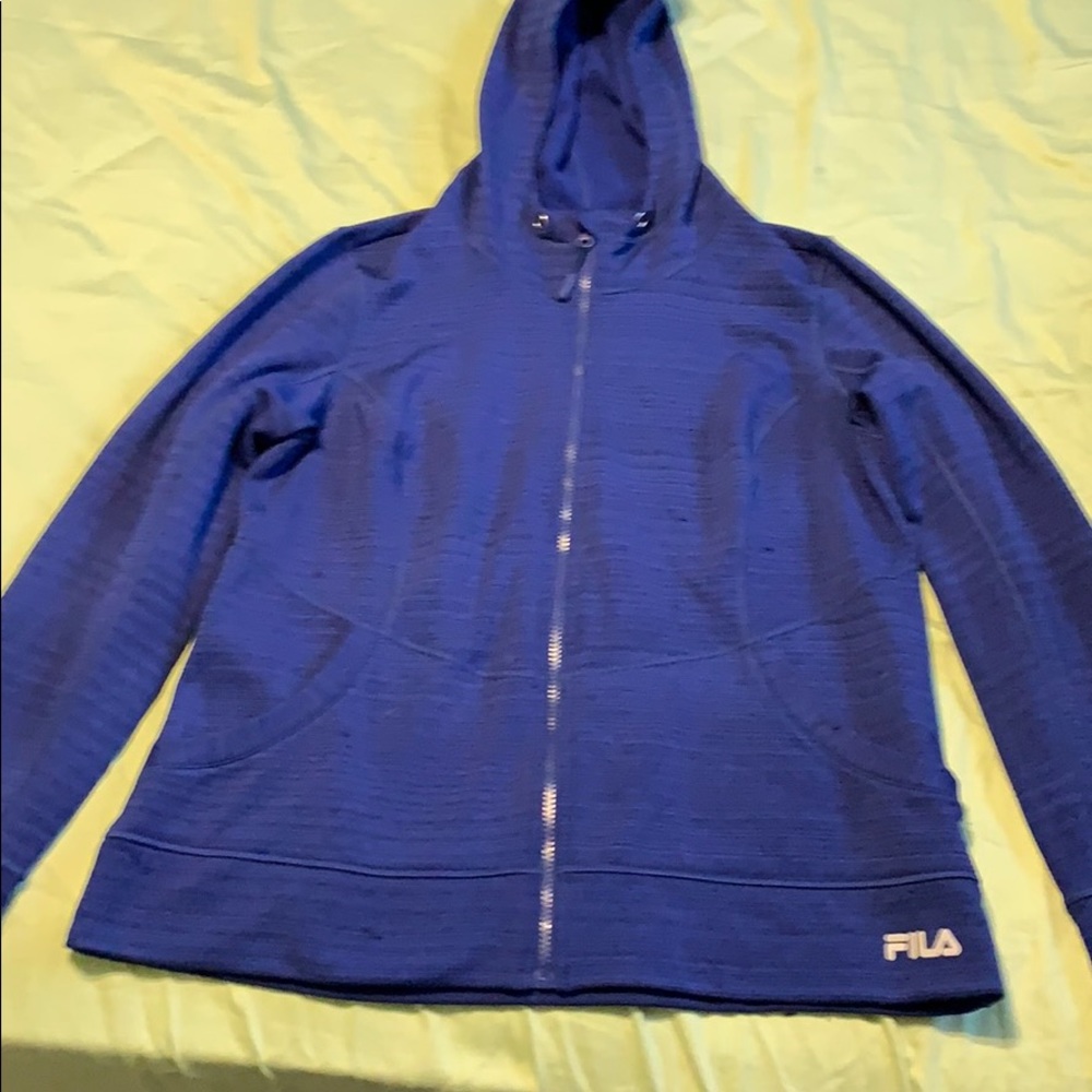 Blue Fila Zip Up